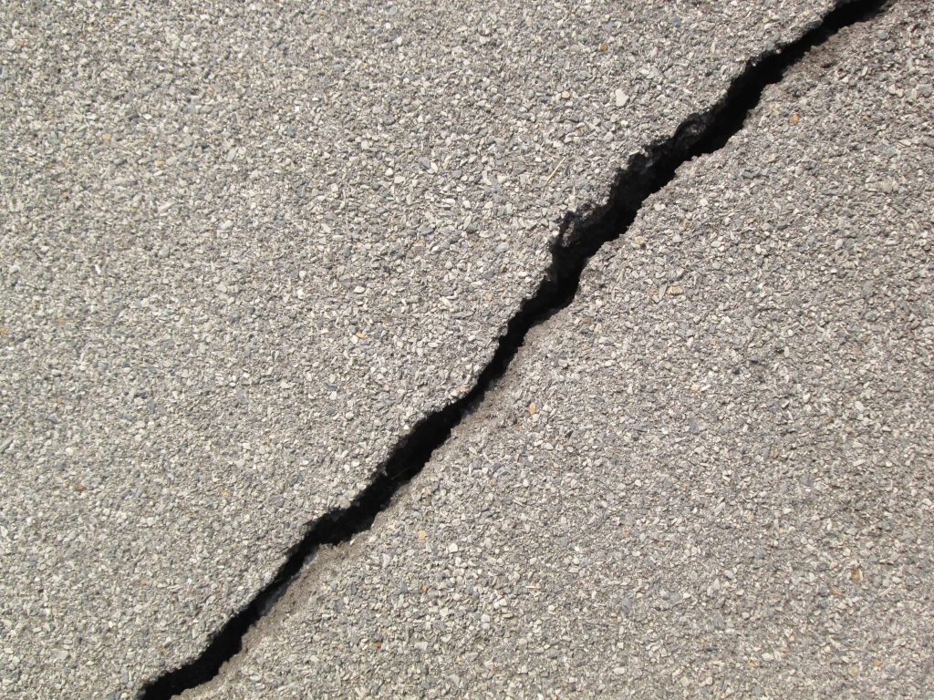 Repair driveway crack