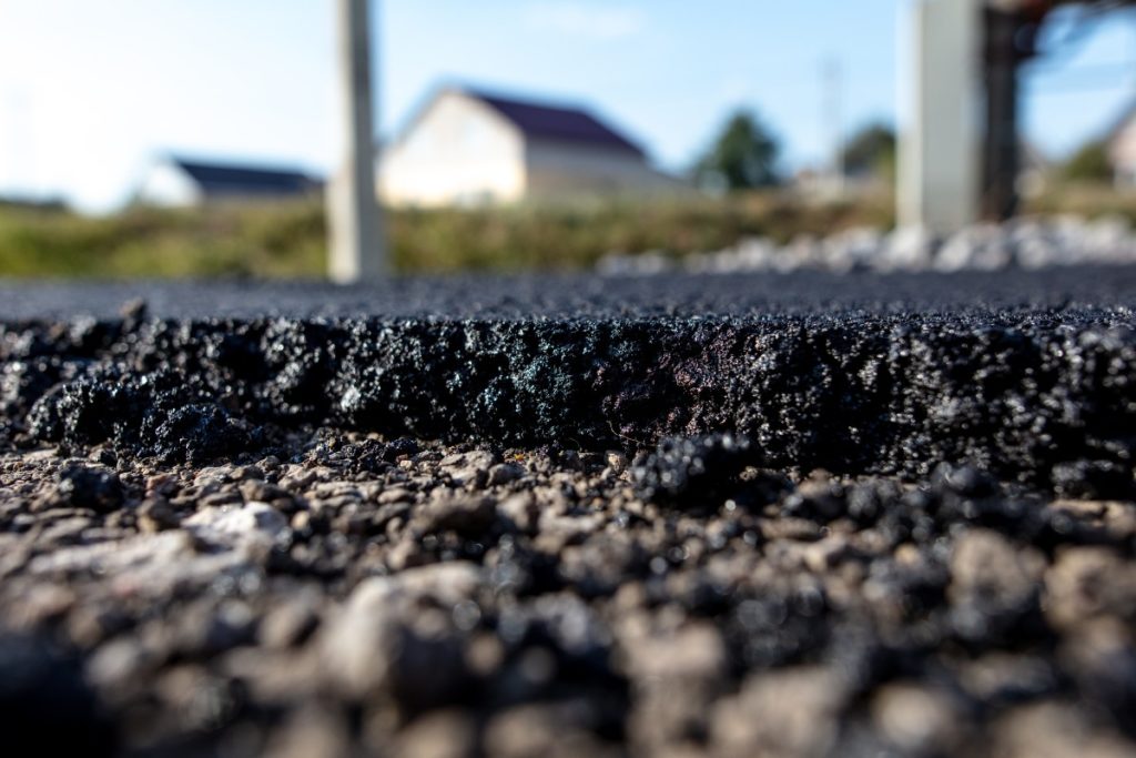 asphalt close up