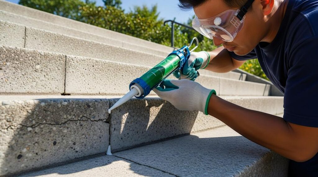 summer concrete caulking maintenance denver